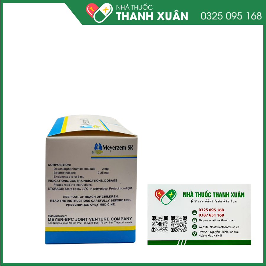 Meyerzem SR - Điều trị viêm mũi dị ứng, viêm phế quản dị ứng